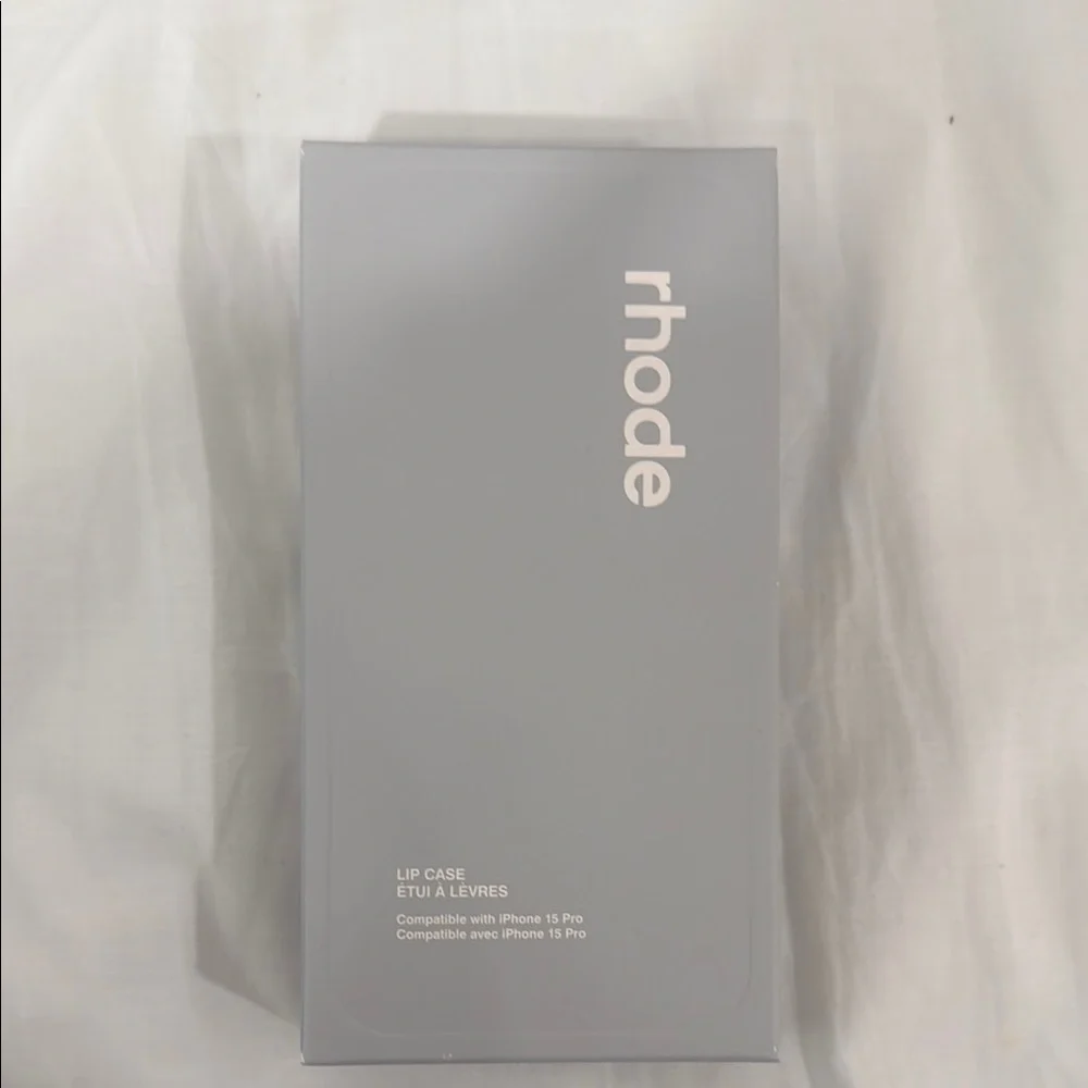 RHODE Silver Silicone iPhone Case with Hand Strap